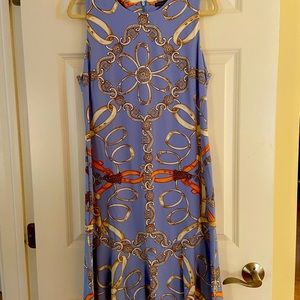 Pretty McLaughlin dress, flared skirt, always appropriate